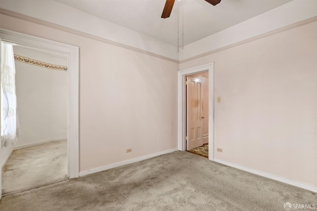 1075 Noe St, San Francisco, CA 94114 - unfurnished bedroom with baseboards, carpet, and ceiling fan