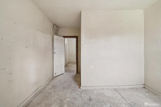 empty room featuring concrete floors