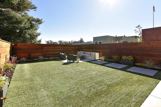 331 Vicente St, San Francisco, CA 94127 - fenced backyard with an outdoor hangout area and a patio