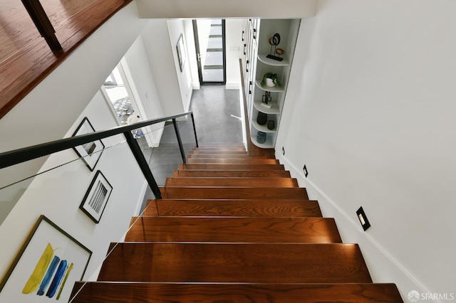 331 Vicente St, San Francisco, CA 94127 - stairway featuring wood finished floors