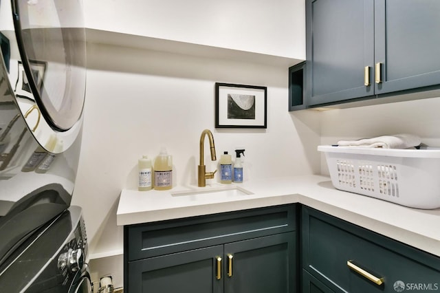 331 Vicente St, San Francisco, CA 94127 - laundry room with cabinet space and washer / clothes dryer