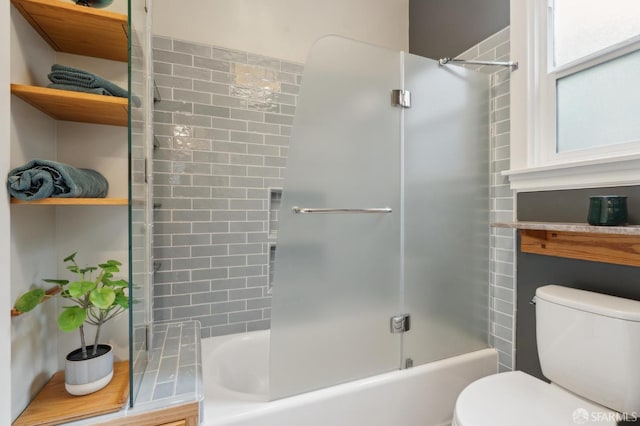 bathroom with  shower combination and toilet