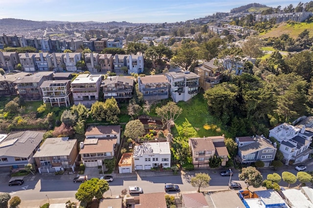 drone / aerial view featuring a residential view