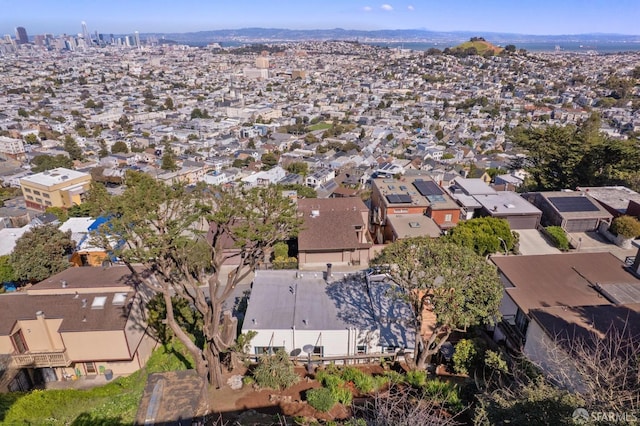 bird's eye view with a residential view