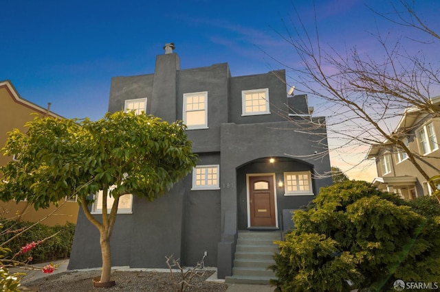 view of front of property with stucco siding