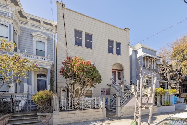 view of property with stairs