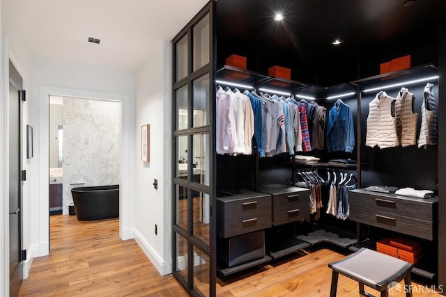 706 Mission St Unit 1001, San Francisco, CA 94103 - spacious closet with wood finished floors