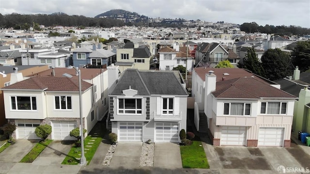 aerial view of residential area