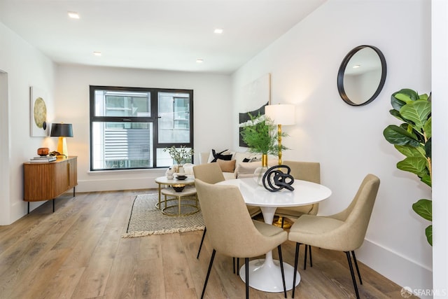 1288 Howard St Unit 505, San Francisco, CA 94103 - dining area featuring wood finished floors and recessed lighting