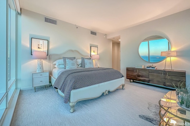 bedroom with carpet floors