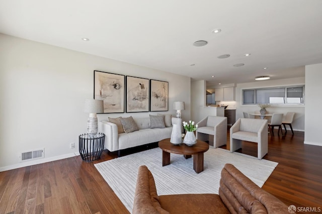 11 Perego Ter Unit 6, San Francisco, CA 94131 - living area with wood finished floors, baseboards, and recessed lighting