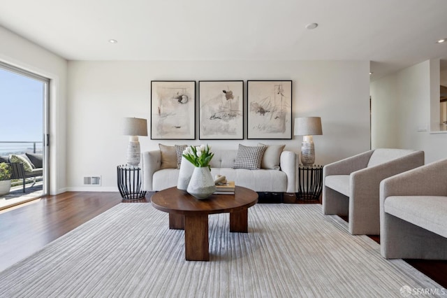 11 Perego Ter Unit 6, San Francisco, CA 94131 - living room featuring wood finished floors, baseboards, and recessed lighting