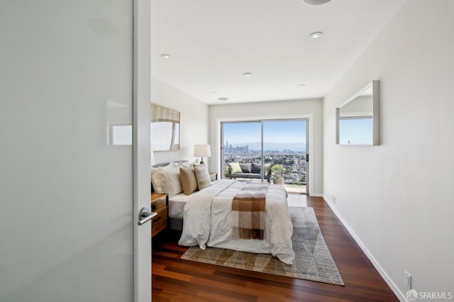 11 Perego Ter Unit 6, San Francisco, CA 94131 - bedroom featuring wood finished floors, baseboards, access to exterior, and recessed lighting