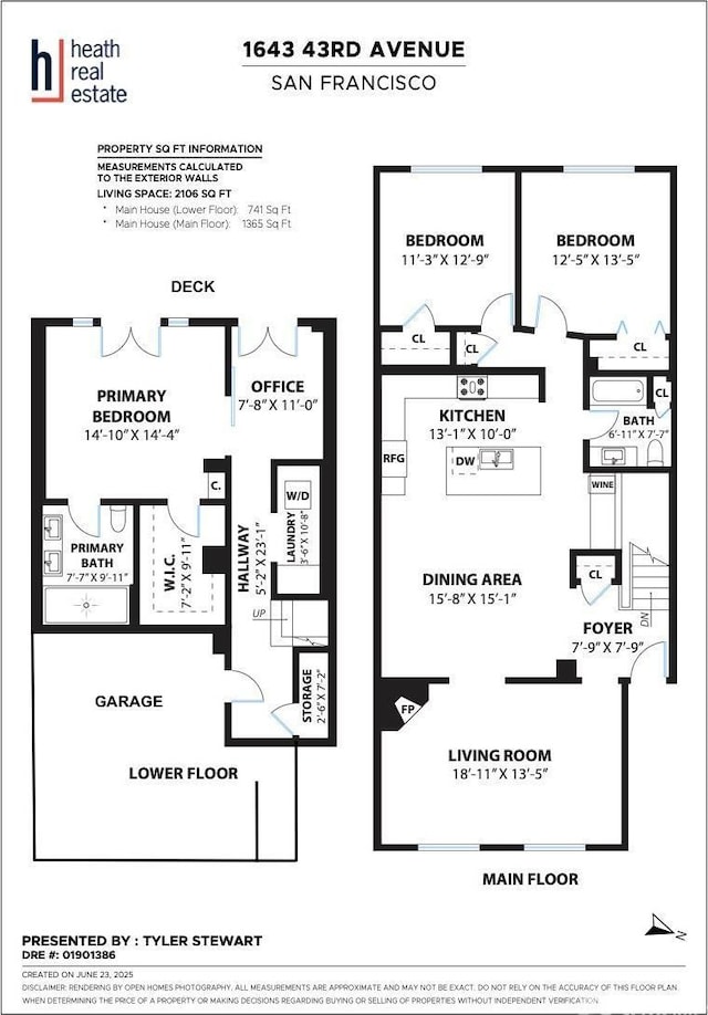 1643 43rd Ave, San Francisco, CA 94122 - view of room layout