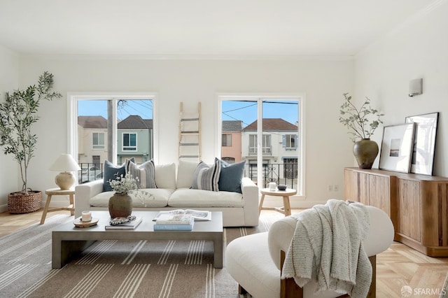 1643 43rd Ave, San Francisco, CA 94122 - living area with ornamental molding