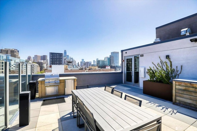 view of patio / terrace with area for grilling