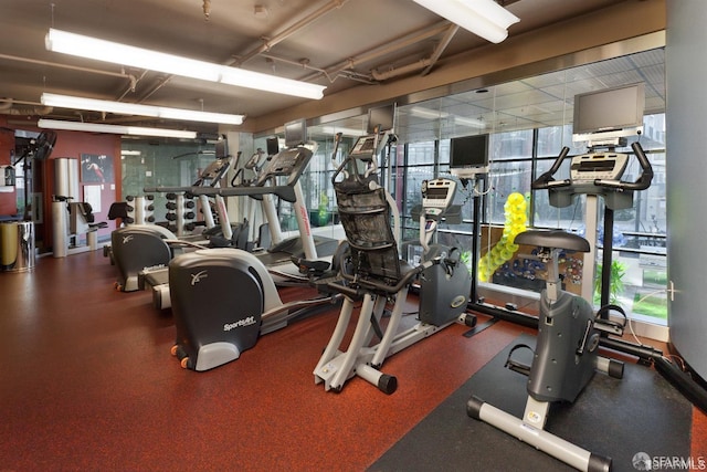 170 King St Unit 1104, San Francisco, CA 94107 - workout area featuring plenty of natural light