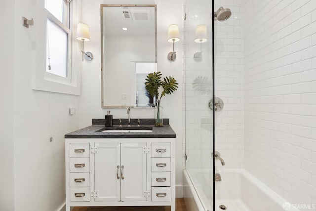 3226 Octavia St, San Francisco, CA 94123 - full bath featuring vanity and shower / bath combination