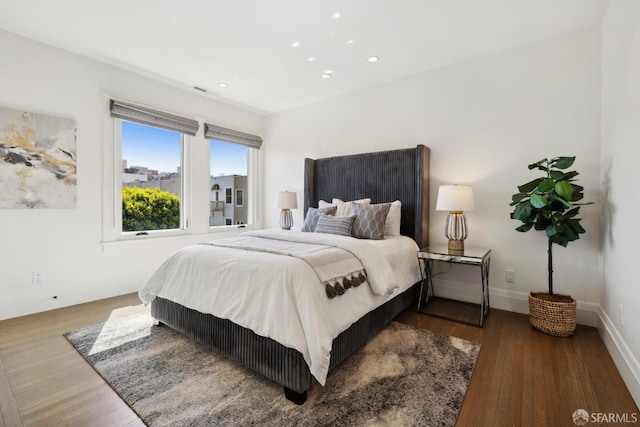3226 Octavia St, San Francisco, CA 94123 - bedroom featuring wood finished floors, baseboards, and recessed lighting