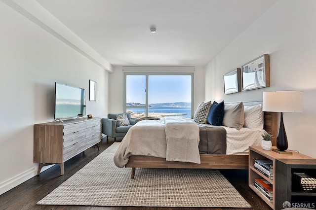 229 Brannan St Unit 12C, San Francisco, CA 94107 - bedroom with dark wood finished floors and baseboards