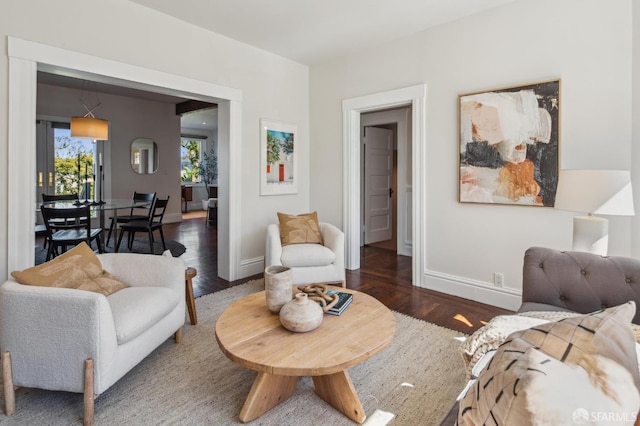 61 Homestead St, San Francisco, CA 94114 - living room featuring wood finished floors and baseboards