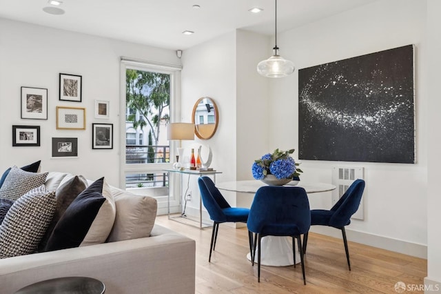 dining room featuring hardwood / wood-style floors