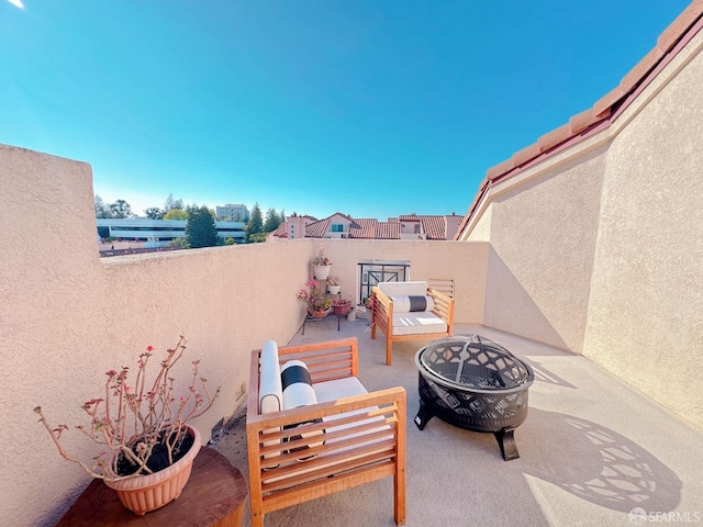 1951 Ofarrell St Unit 420, San Mateo, CA 94403 - view of patio with an outdoor fire pit
