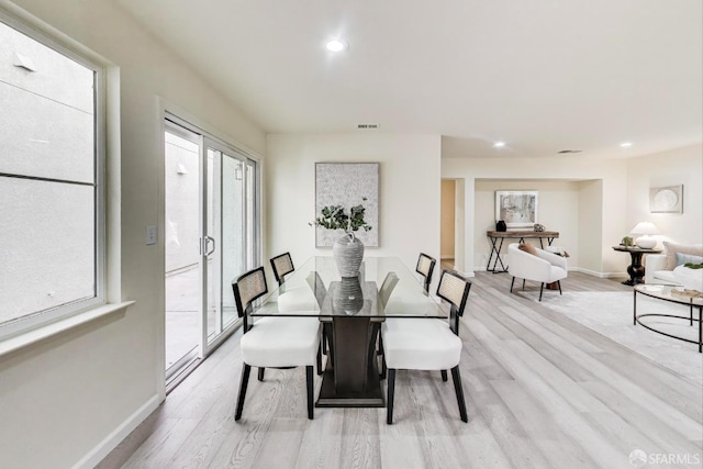 95 Olmsted Ct, Pittsburg, CA 94565 - dining area featuring light wood finished floors, healthy amount of natural light, and recessed lighting