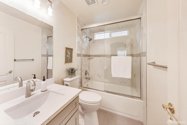95 Olmsted Ct, Pittsburg, CA 94565 - bathroom featuring vanity, shower / bath combination with glass door, and tile patterned floors