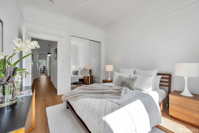291 Church St, San Francisco, CA 94114 - bedroom featuring wood finished floors and a closet
