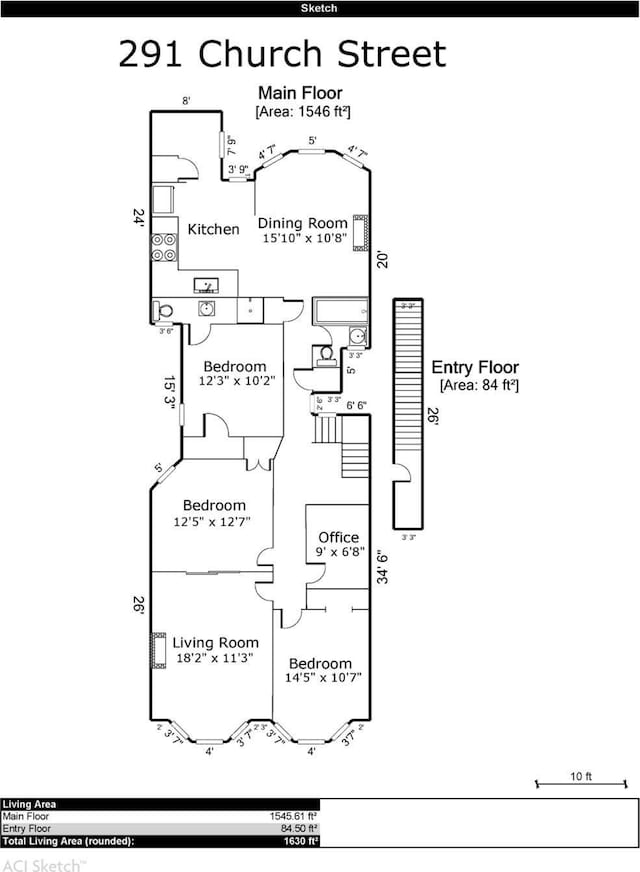 291 Church St, San Francisco, CA 94114 - view of room layout