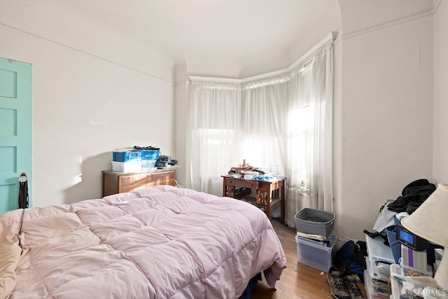 bedroom featuring hardwood / wood-style floors