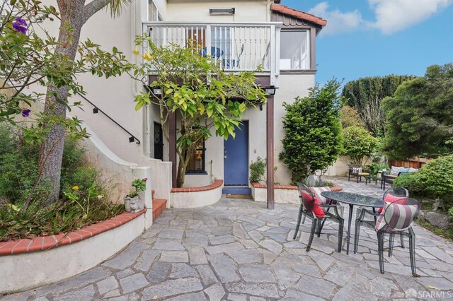 1475 Monterey Blvd, San Francisco, CA 94127 - view of patio featuring a balcony and outdoor dining space