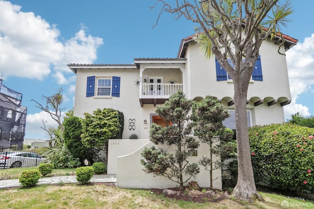 1475 Monterey Blvd, San Francisco, CA 94127 - mediterranean / spanish house with a balcony and stucco siding