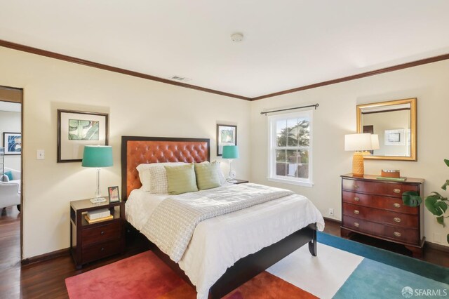 1475 Monterey Blvd, San Francisco, CA 94127 - bedroom with baseboards, crown molding, and wood finished floors
