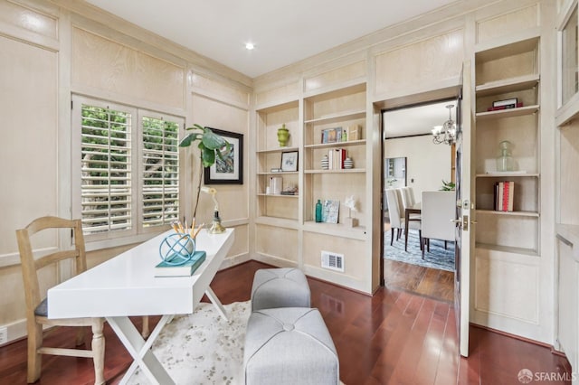 1475 Monterey Blvd, San Francisco, CA 94127 - office space with built in features and dark wood finished floors