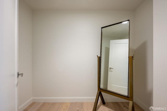 interior space with light hardwood / wood-style floors