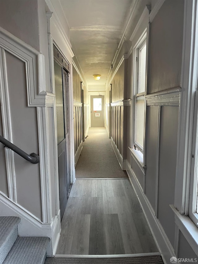 860 Bush St, San Francisco, CA 94108 - hallway featuring wood finished floors