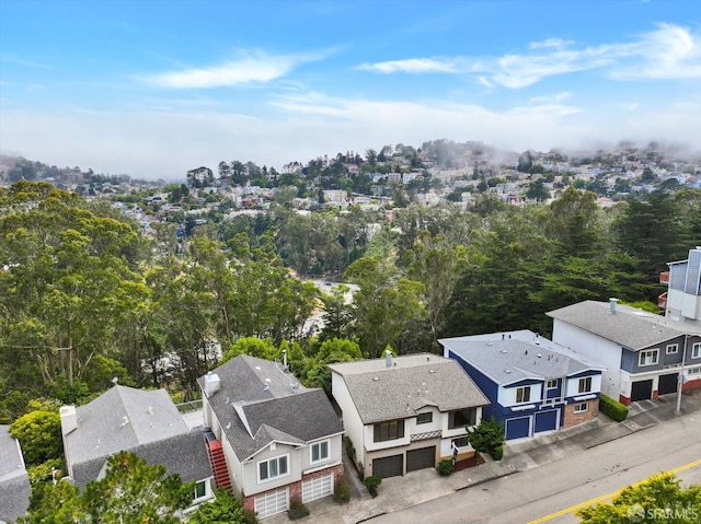 173 Warren Dr, San Francisco, CA 94131 - aerial view of residential area with a tree filled landscape