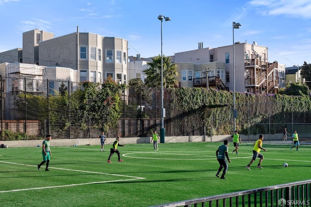 view of sport court