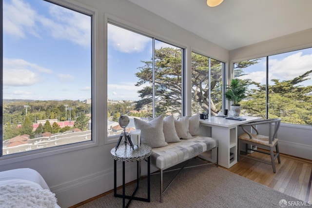 sunroom featuring plenty of natural light