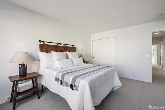 bedroom with carpet flooring