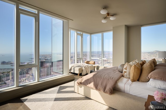 488 Folsom St Unit 5501, San Francisco, CA 94105 - bedroom with floor to ceiling windows