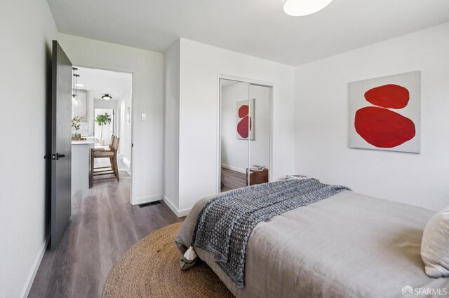 363 Prague St, San Francisco, CA 94112 - bedroom with wood finished floors and a closet