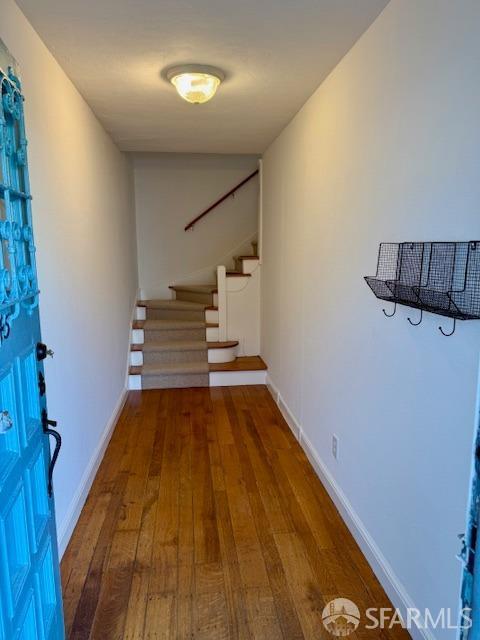 interior space featuring hardwood / wood-style flooring