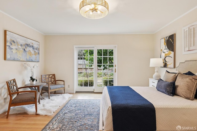 1285 Holloway Ave, San Francisco, CA 94132 - bedroom with wood finished floors and crown molding