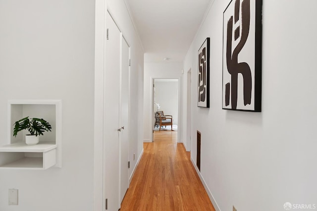1285 Holloway Ave, San Francisco, CA 94132 - corridor with light wood finished floors and baseboards