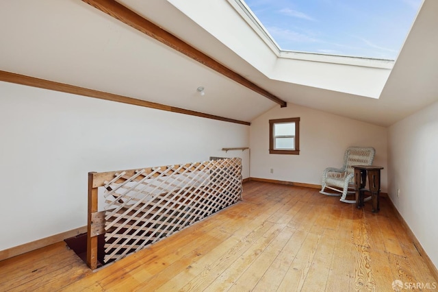 1285 Holloway Ave, San Francisco, CA 94132 - additional living space featuring a skylight and hardwood / wood-style flooring