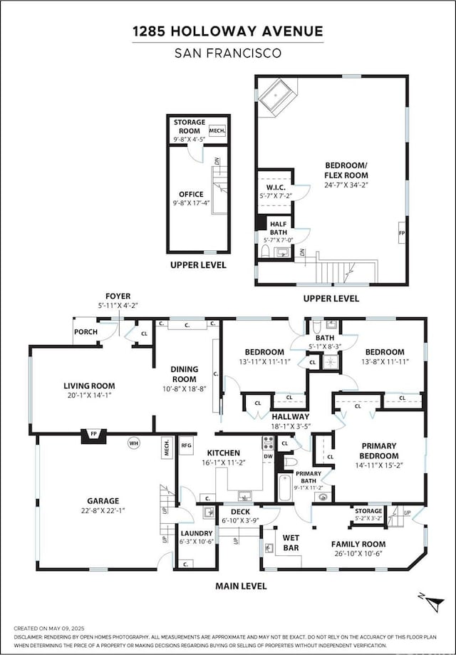 1285 Holloway Ave, San Francisco, CA 94132 - view of property floor plan
