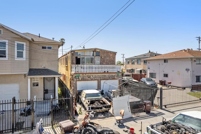 7115 Herbert Guice Way, Oakland, CA 94621 - view of front facade with a residential view, fence private yard, and a gate